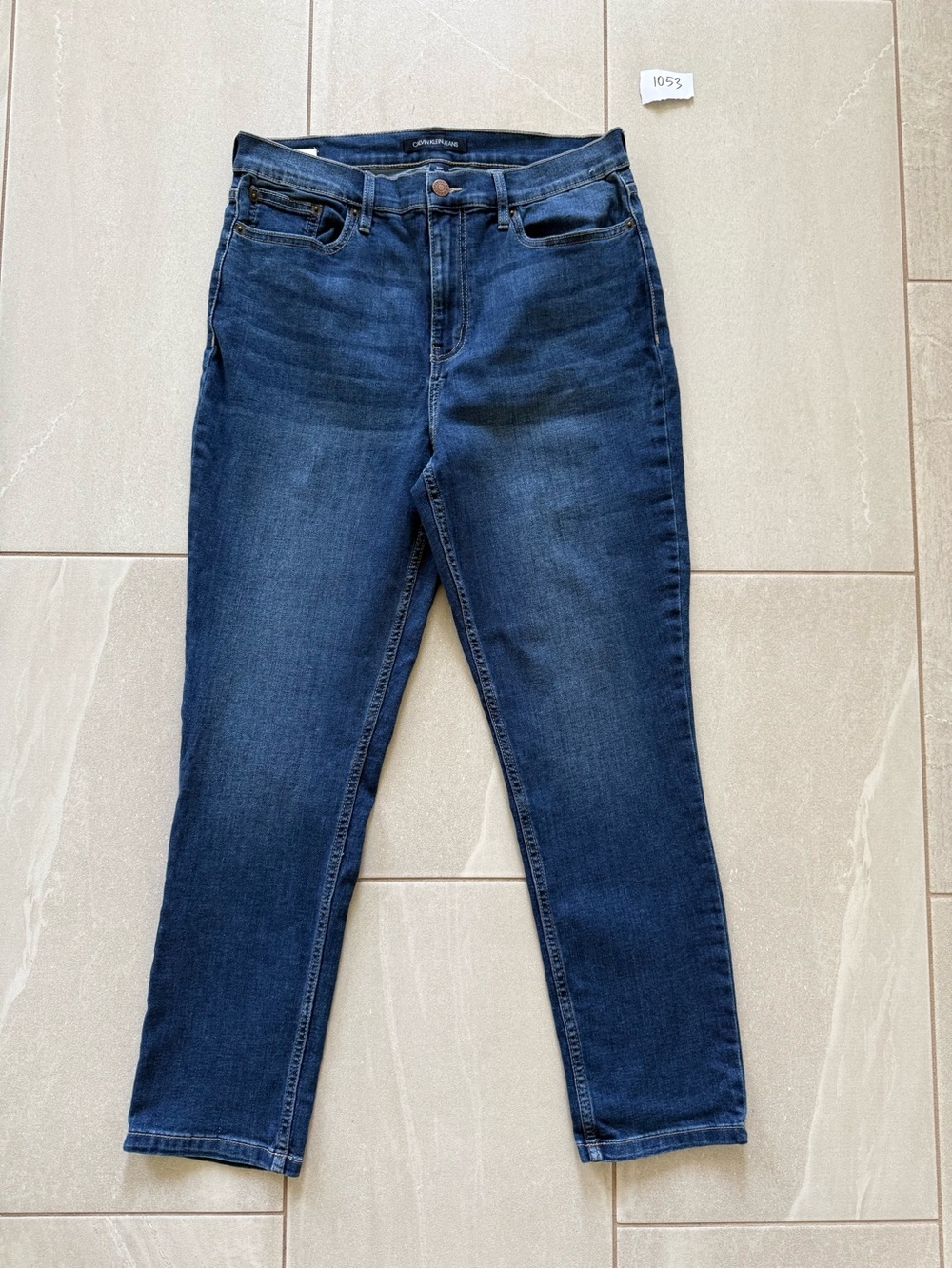 Calvin Klein Jeans Women’s 12/31 High Rise Skinny Stretch Blue Denim